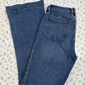 Rock & Roll Denim High-Rise Flare Jeans — Blue